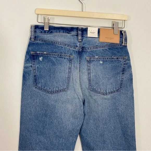 Moussy‎ Vintage 25 NWT Colemont Straight Rigid Button Fly Jeans